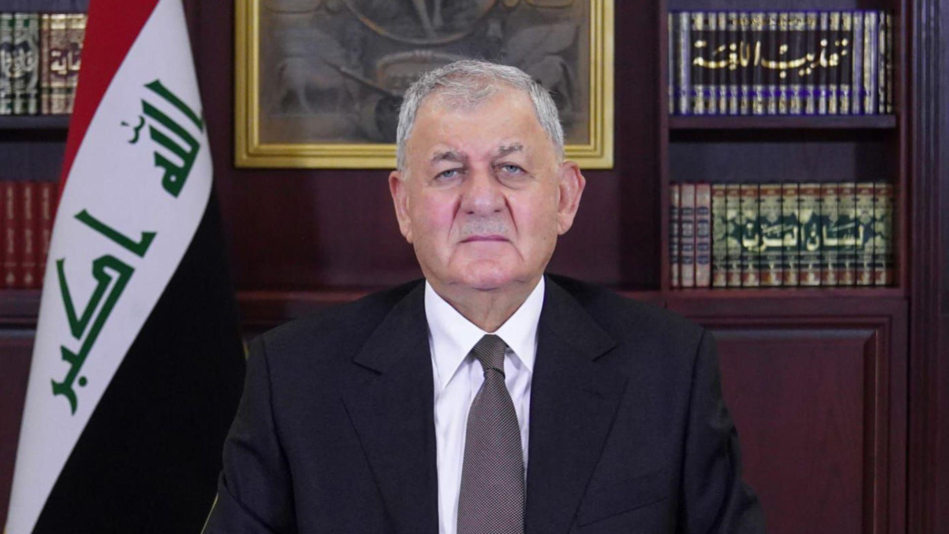 سەرۆک کۆماری عیراق سەرەخۆشی لە عەلی سیستانی دەکات