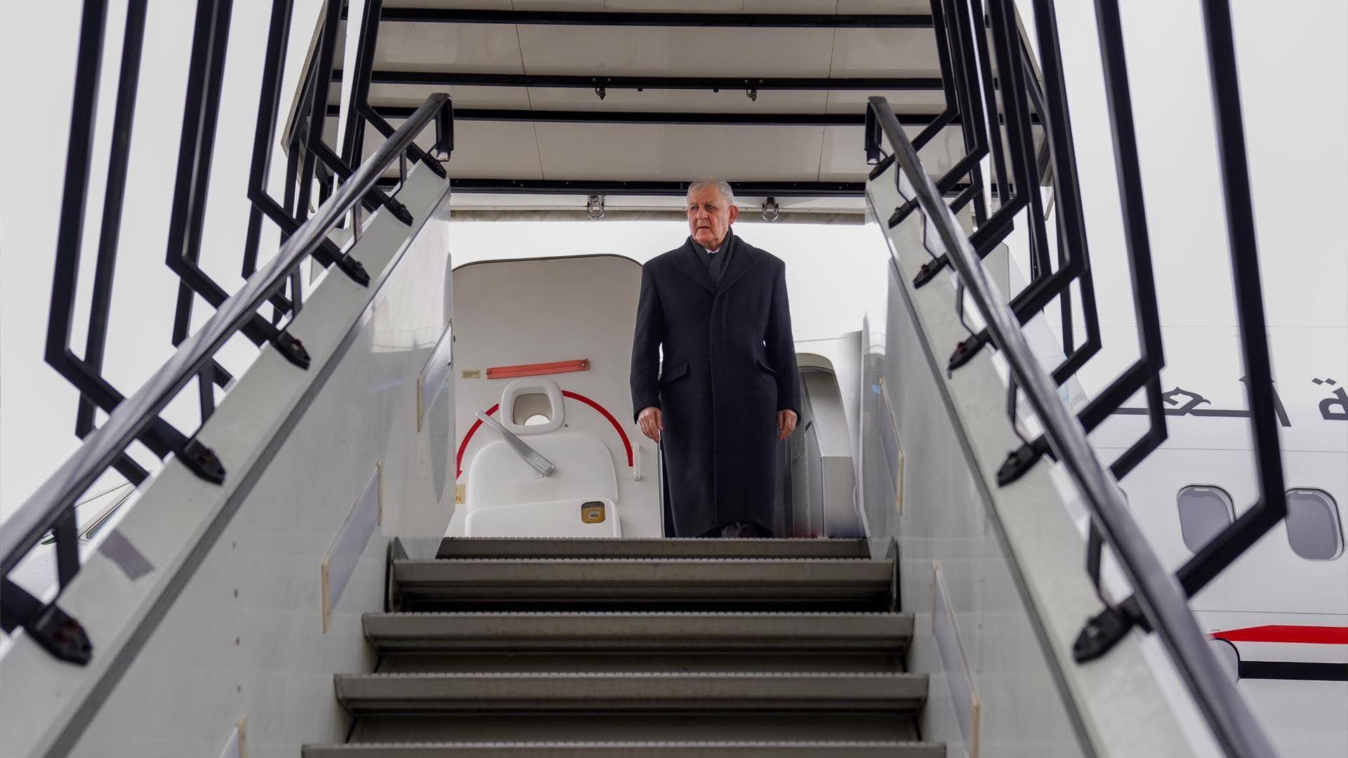 سەرۆك كۆماری عیراق گەیشتە سویسرا بۆ بەشداریكردنی لە كۆڕبەندی ئابووری جیهانی