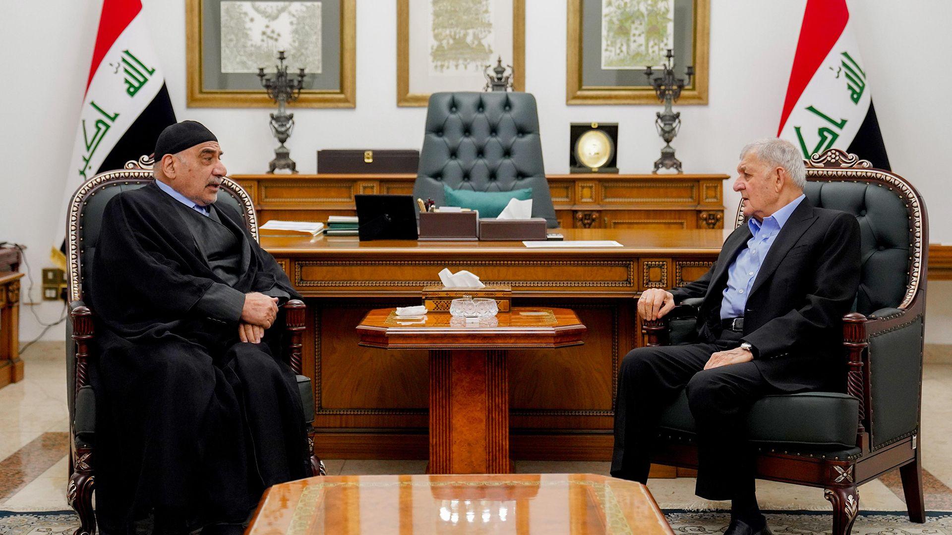 سەرۆک کۆمار پێشوازی لە عادل عەبدولمەهدی کرد