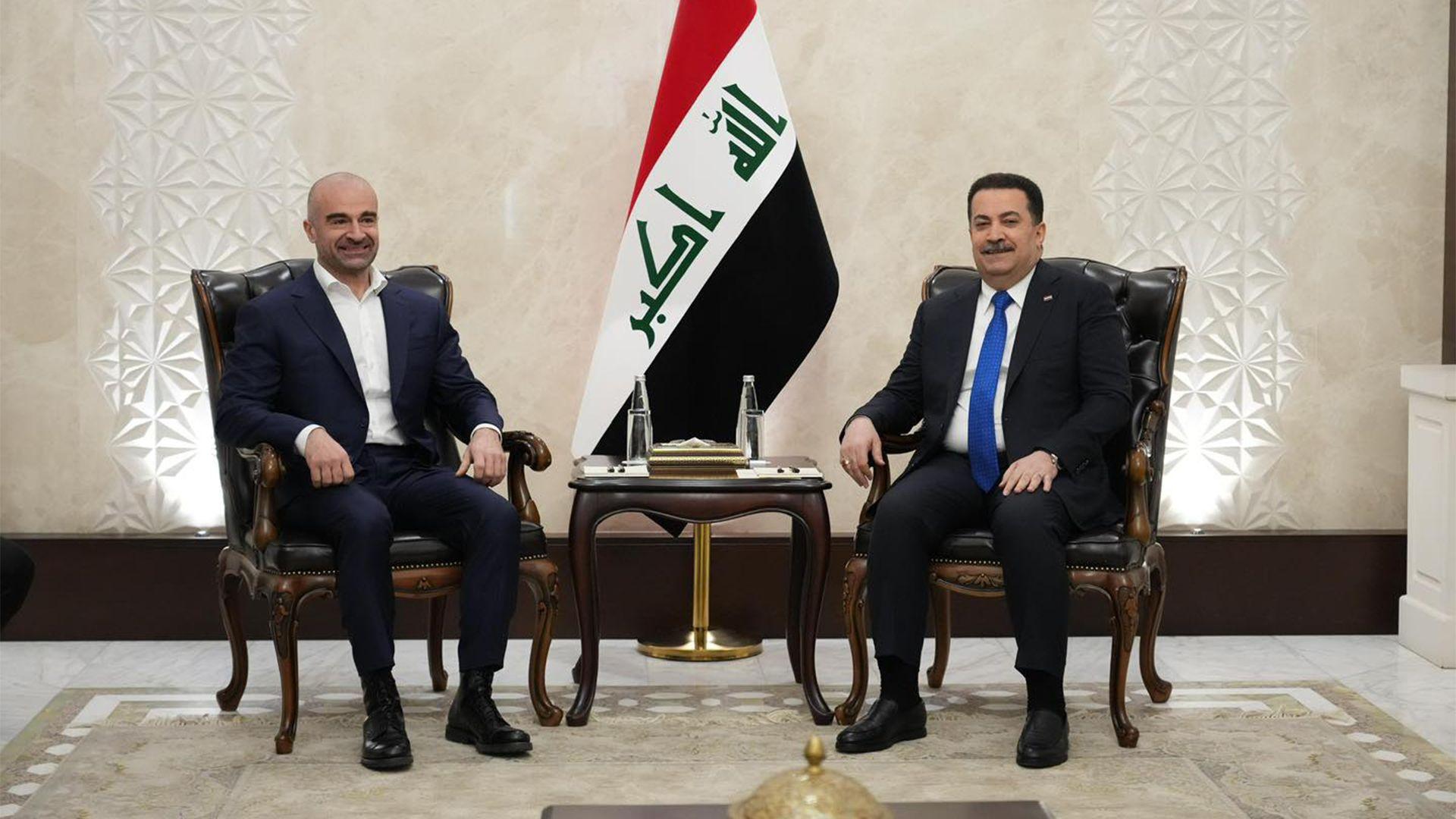 سەرۆکی یەکێتی و سەرۆک وەزیرانی عیراق کۆبوونەوە