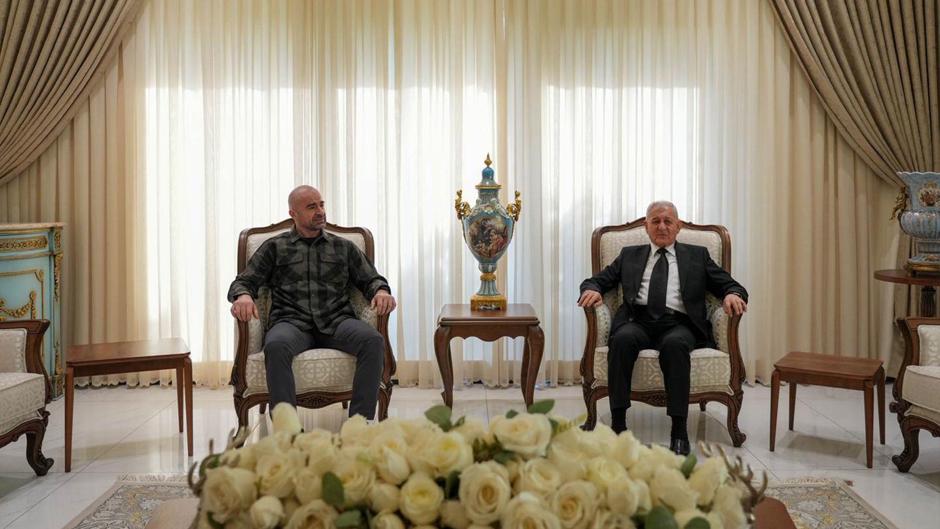 سەرۆکی یەکێتی سەردانی سەرۆک کۆماری عیراقی کرد