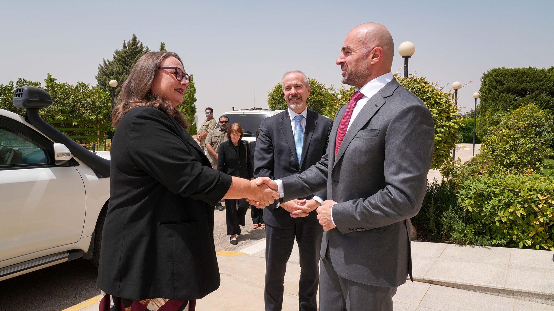 سەرۆکی یەکێتی پێشوازی لە کونسوڵی ئەمریکا لە هەرێم دەکات