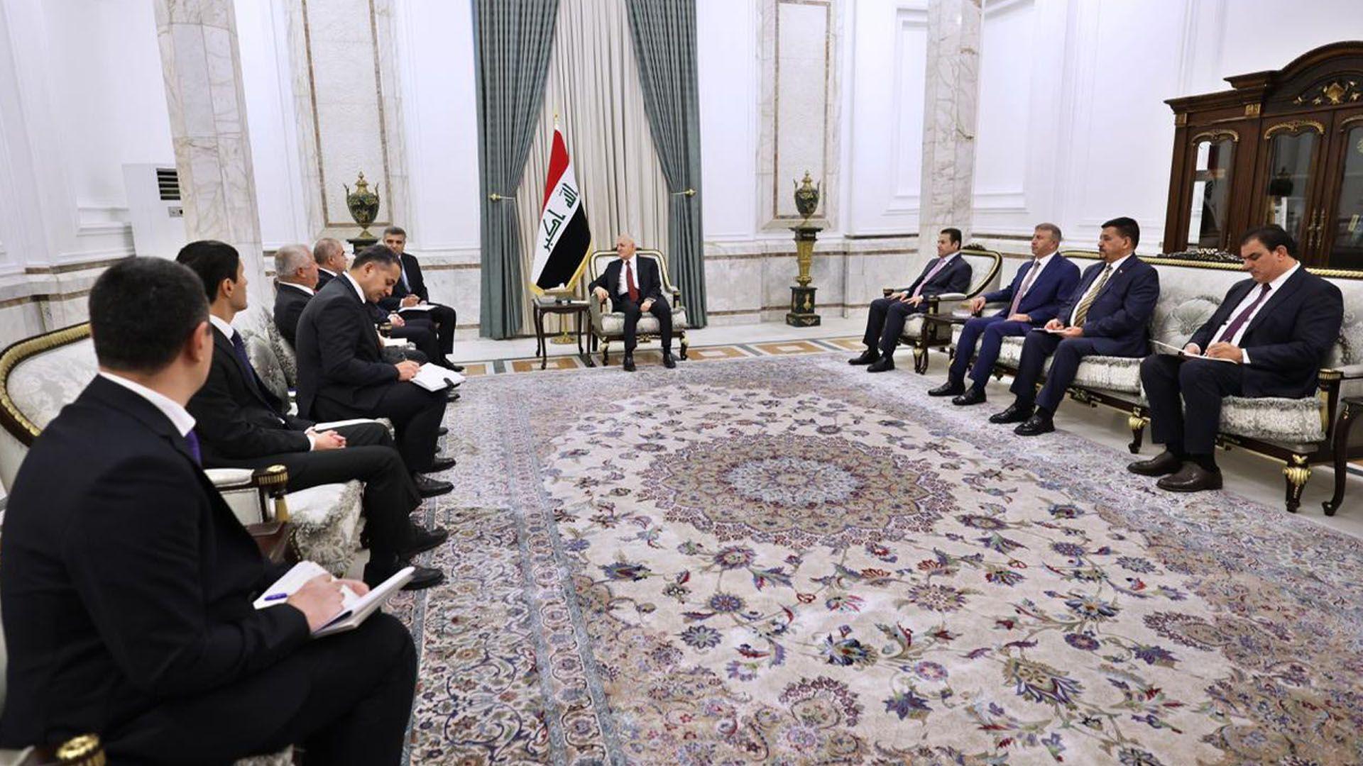 سەرۆک کۆمار پێشوازی لە راوێژکاری ئاسایشی نیشتمانی تاجیکستان دەکات