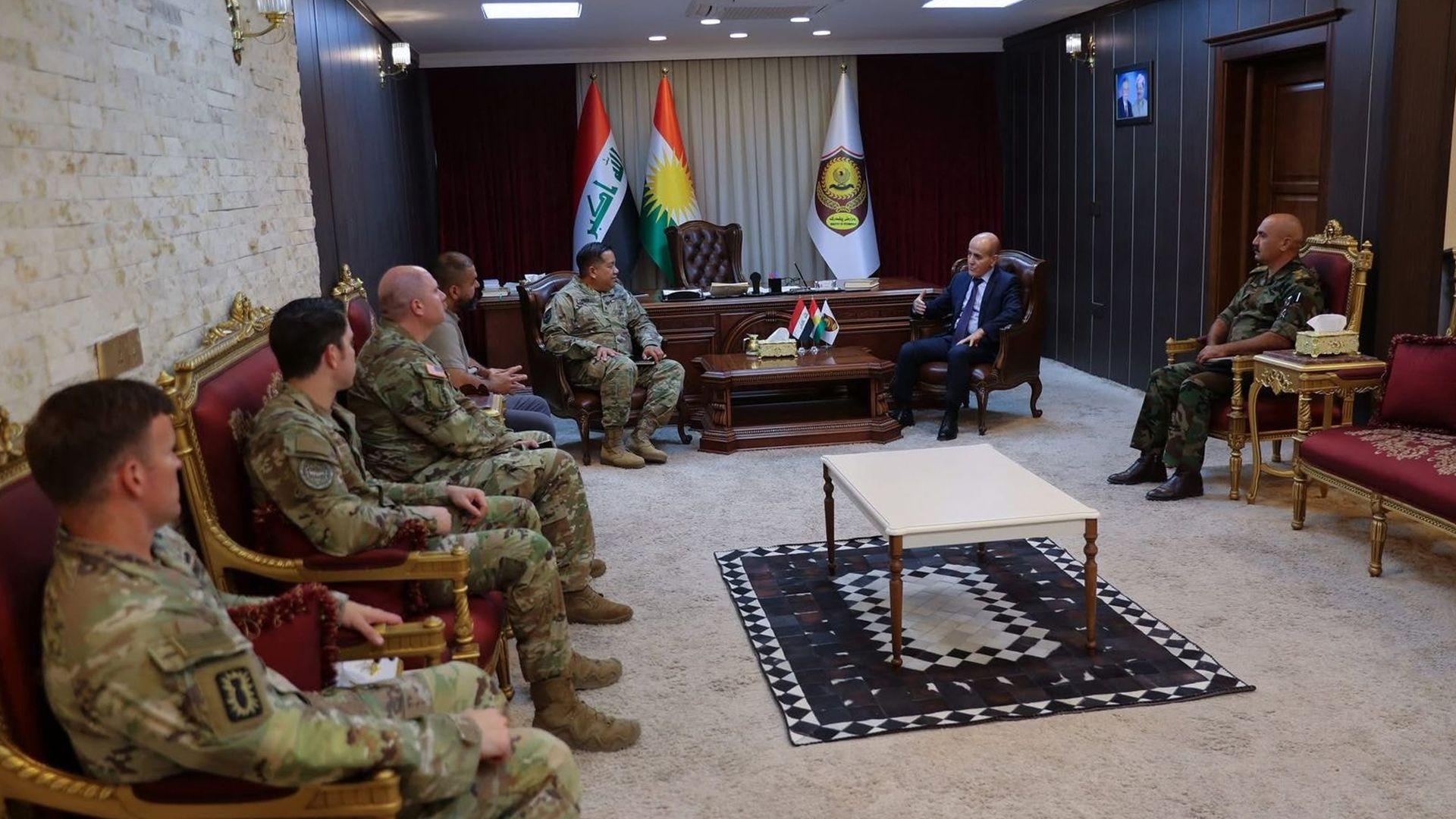 وەزیری پێشمەرگە: هاوکاری ئەمریکا و هاوپەیمانان بۆ هێزی پێشمەرگە بەردەوام دەبێت