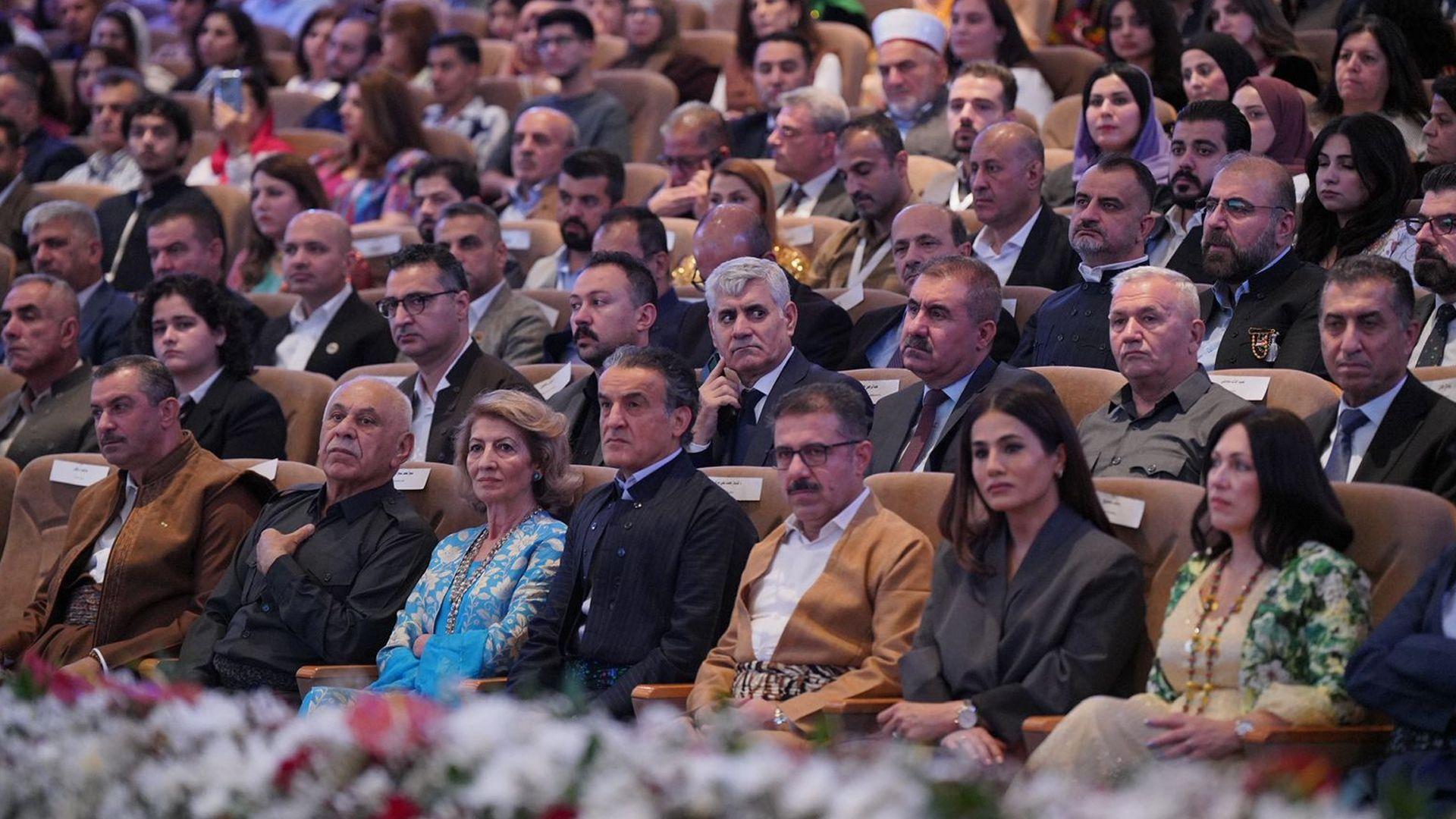 خاتوو شاناز ئیبراهیم ئەحمەد ئامادەی رێوڕەسمی تۆمارکردنی ریکۆردی جیهانیی زانکۆی سلێمانی بوو