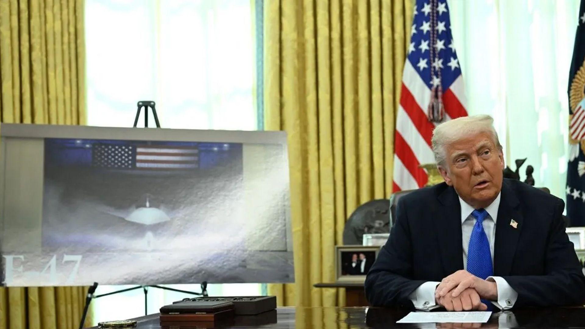 ترەمپ: فرۆکەی F-47ی بۆ سوپای وڵتەکەی زیادکرد