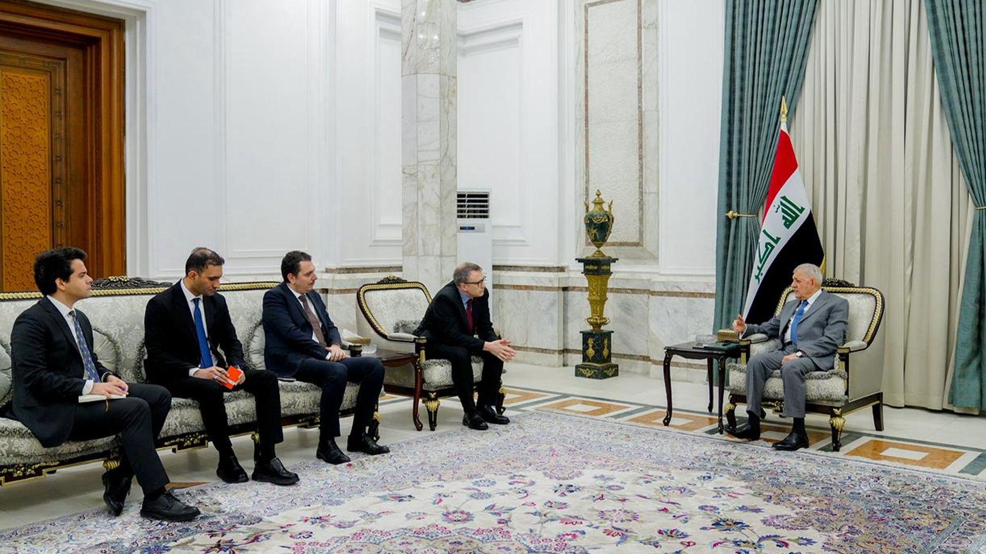 سەرۆک کۆماری عیراق پێشوازی لەباڵیۆزی تورکیا کرد