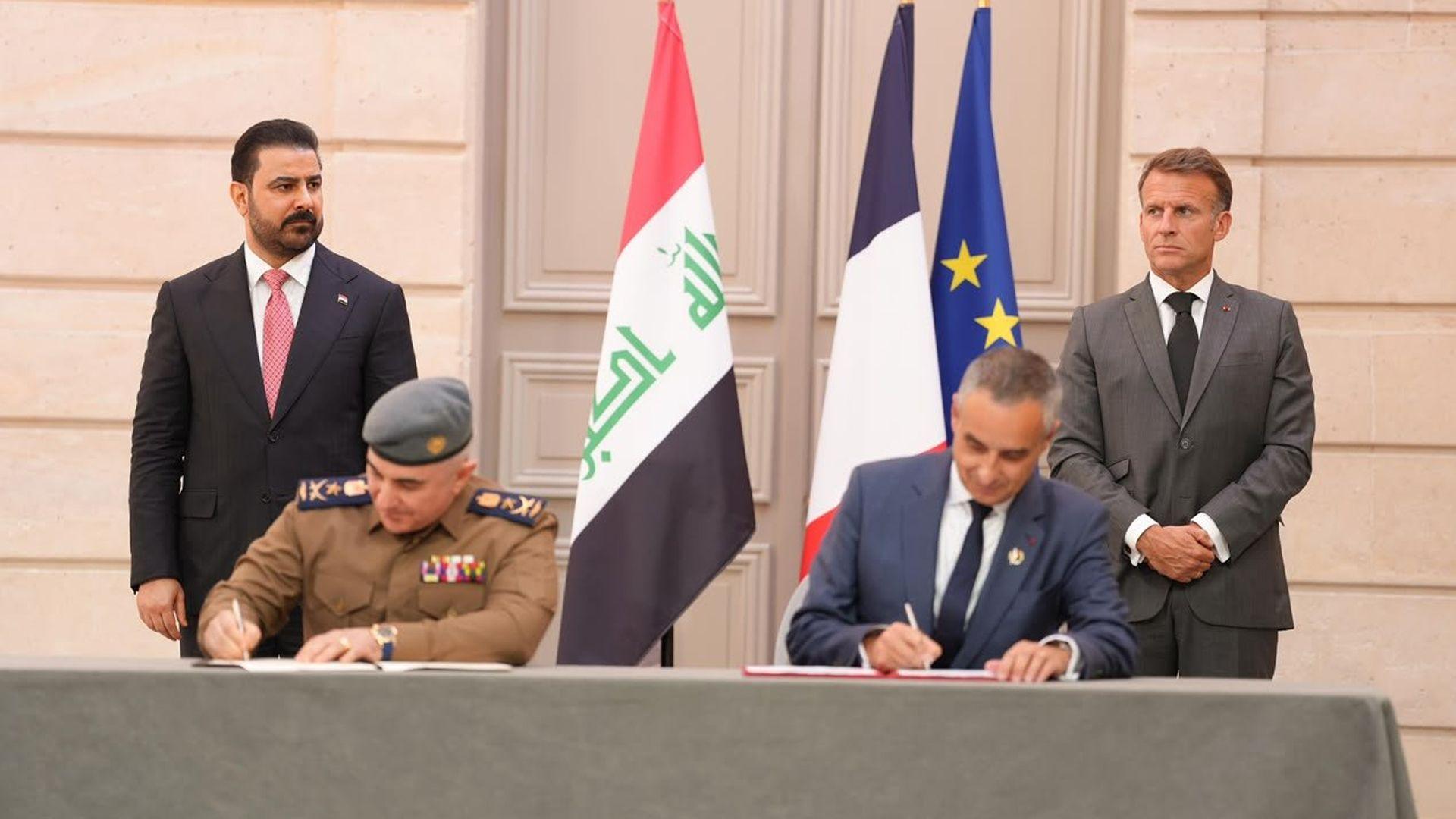 عیراق و فەڕەنسا شەش یاداشتی لێکتێگەیشتنیان لە پاریس ئیمزا کرد
