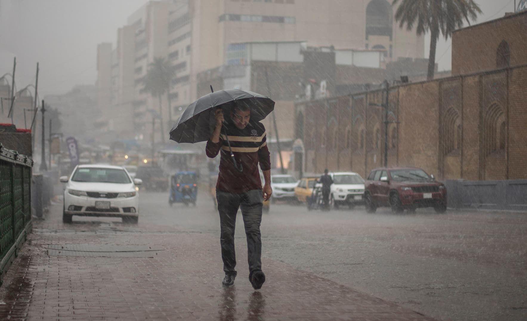 طقس العراق.. حالة مطرية تسيطر على اجواء البلاد بدءا من يوم غد