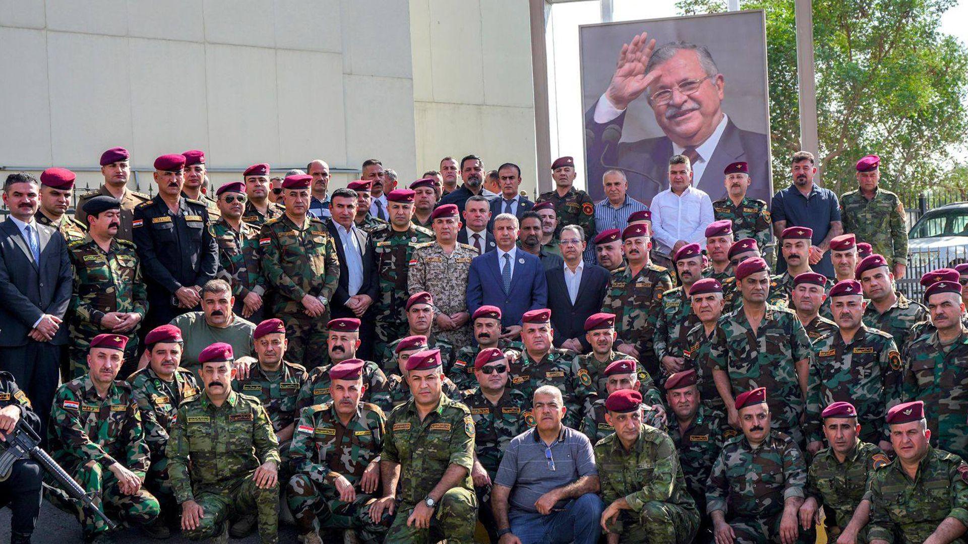 لە شاری بەغداد پەردە لەسەر وێنەی سەرۆک مام جەلال لادرا