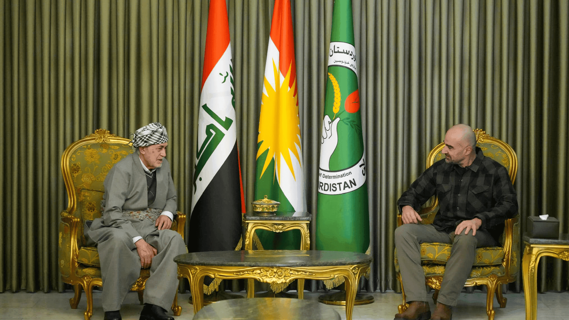 سەرۆک بافڵ پێشوازی لە شێخ مادح شێخ عوسمان نەقشبەندی کرد