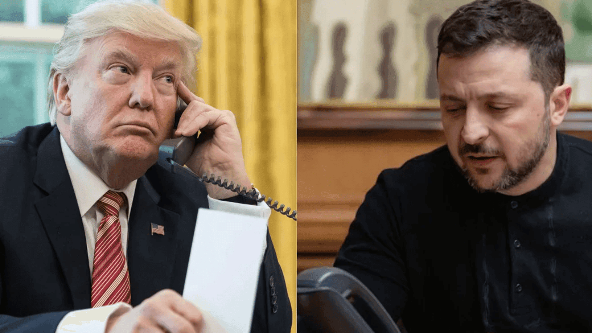 زیلینسکی و ترەمپ لەسەر ئاگربەست و ئاشتی رێککەوتن