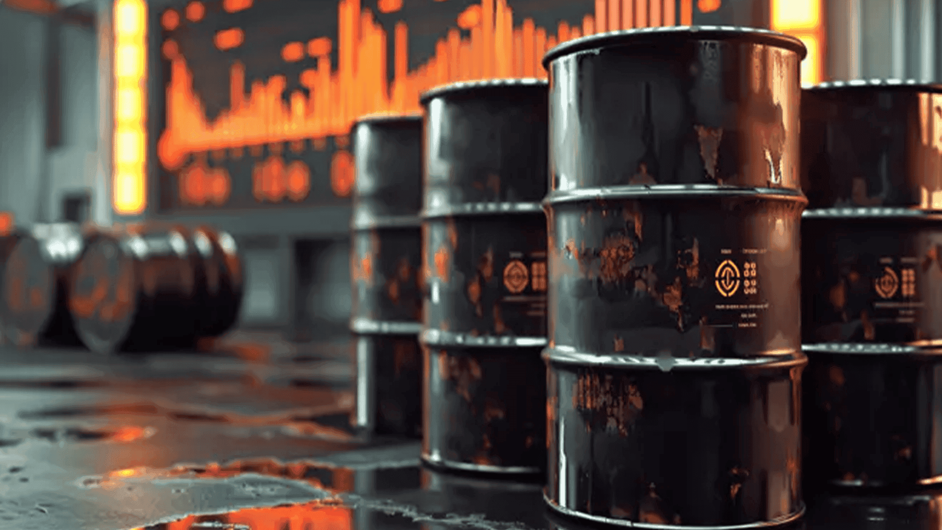 نرخی نەوت لە بازاڕە جیهانییەكان 5% دابەزی