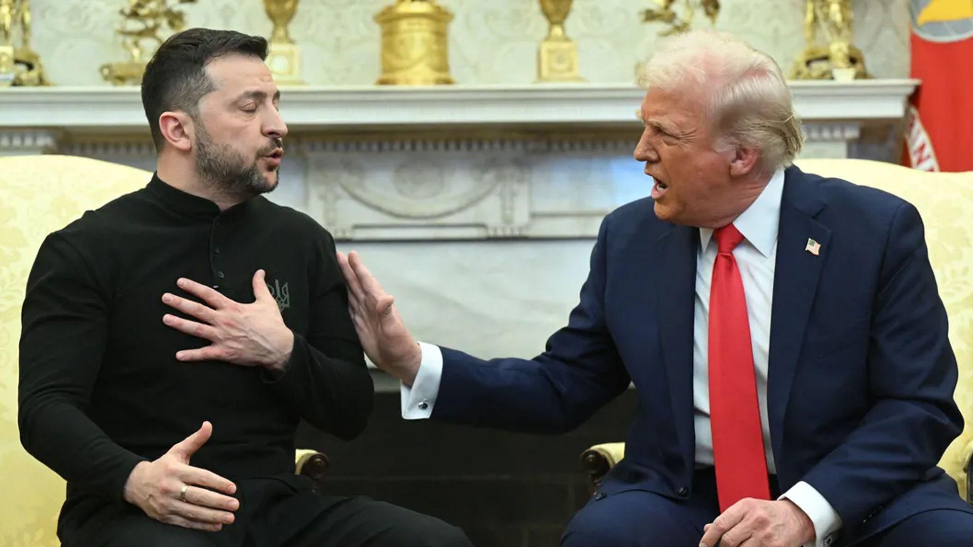 كۆبوونەوەكەی سەرۆكی ئەمریكا و سەرۆكی ئۆكراین گرژی تێكەوت