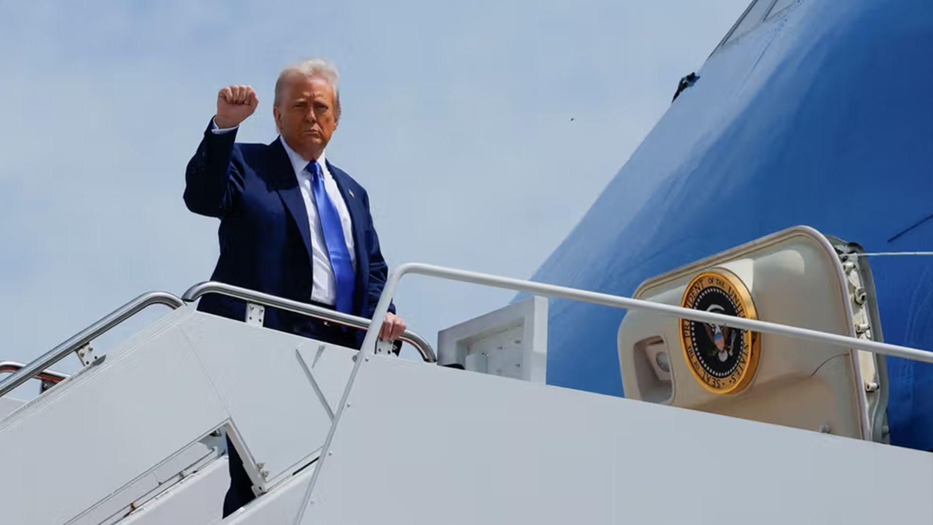 ترەمپ گەشتە مێژوییەکەی بۆ سعودیە، قەتەر، ئیمارات دەستپێکرد