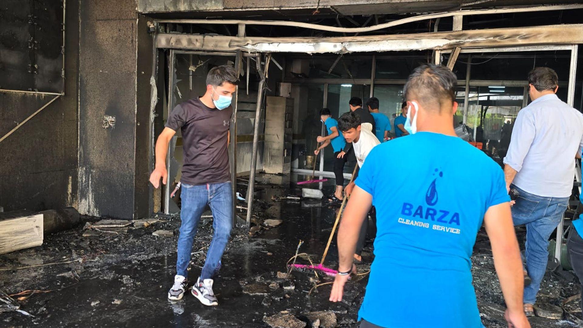 ئاگر لە نەخۆشخانەیەکی هەولێر کەوتەوە