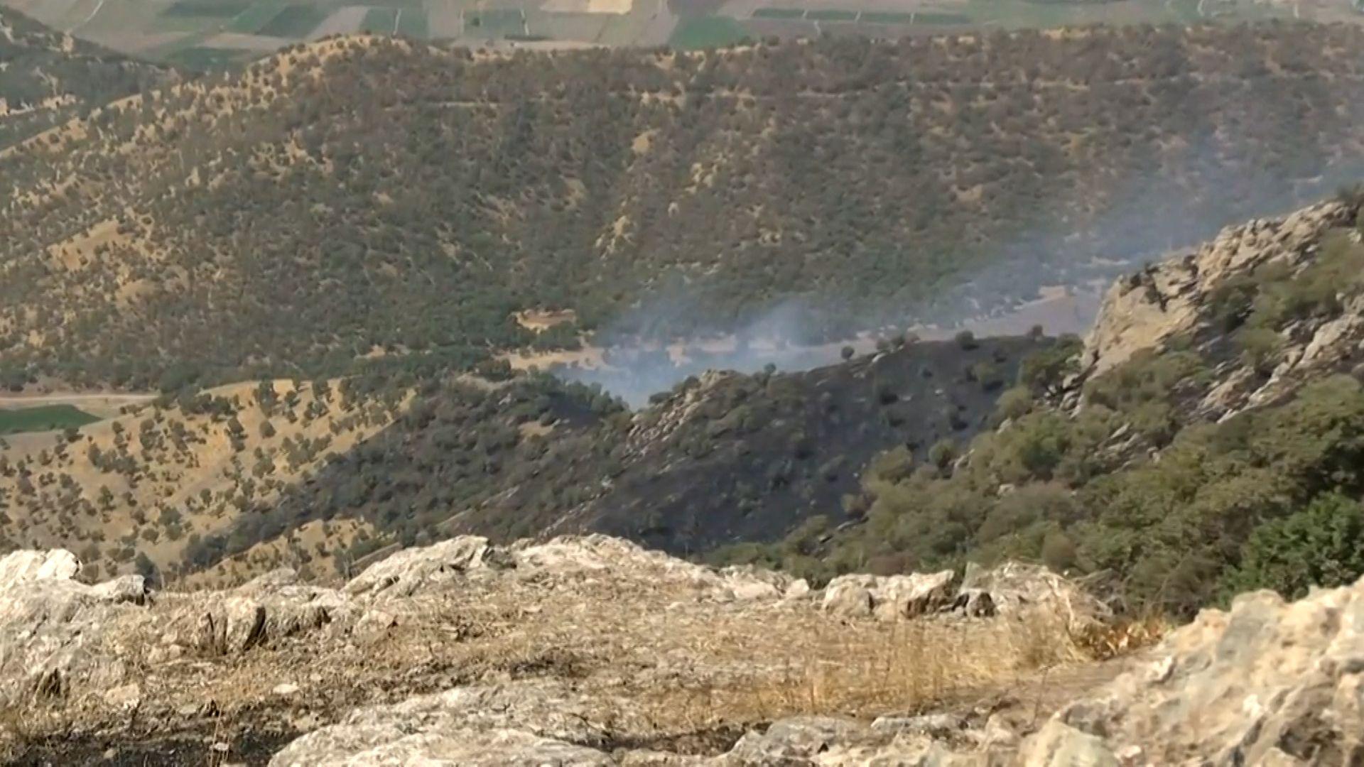 قائیمقامی پێنجوێن: تائێستا ئاگرەکەی سنوری پێنجوێن کۆنتڕۆڵ نەکراوە