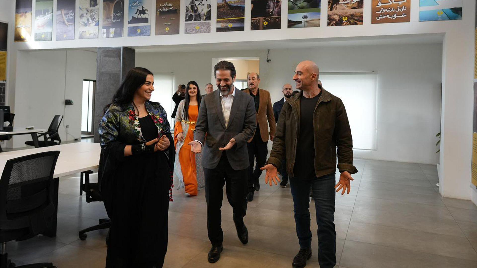 بافڵ جەلال تاڵەبانی قوباد تاڵەبانی سەردانی دامەزراوەی ڤیم-یان کرد