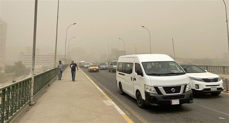 طقس العراق.. استمرار تصاعد الغبار مع ارتفاع في درجات الحرارة. خلال الايام القادمة
