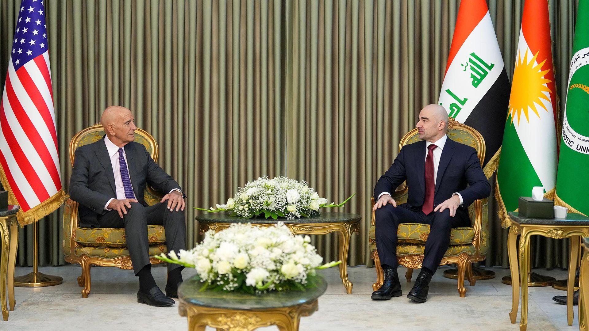 بافڵ جەلال تاڵەبانی و تۆم باراک کۆبوونەوە