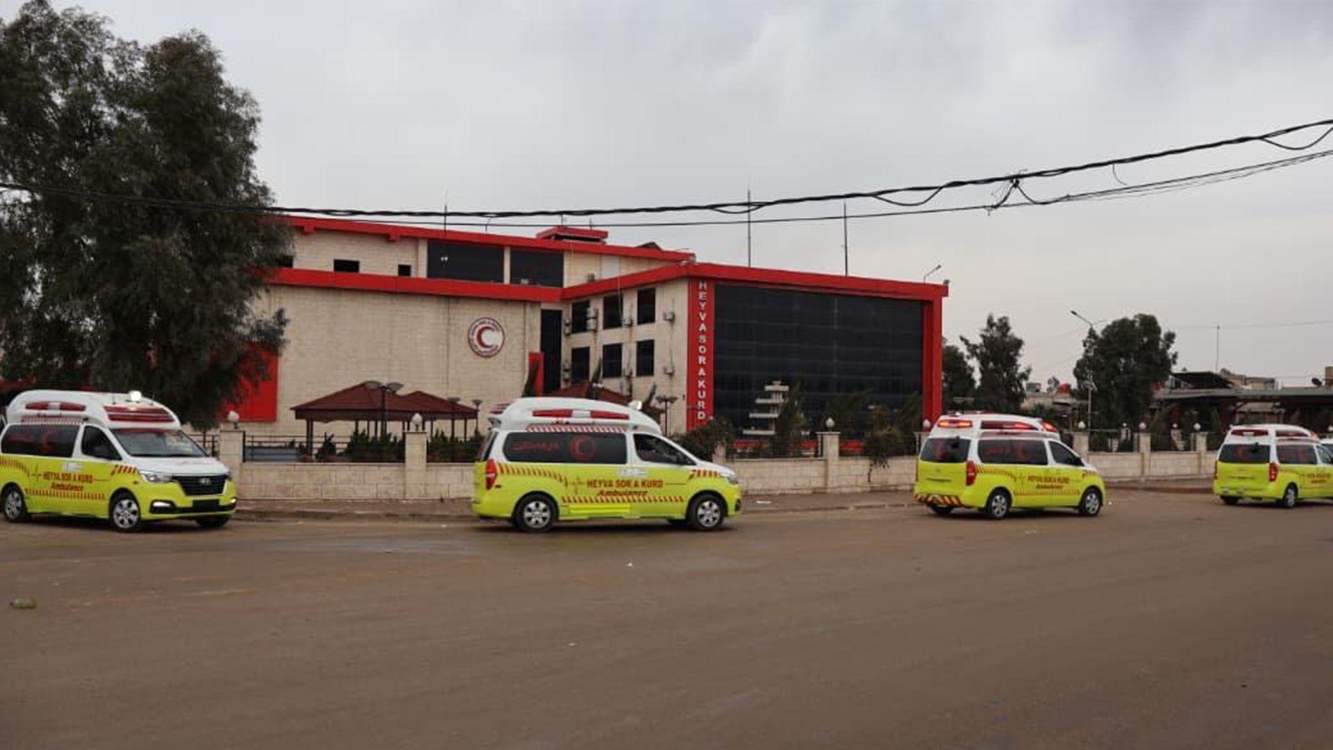 ئۆتۆمبێلە فریاگوزارییەكان بۆ گواستنەوەی بریندارەكانی حەلەب بەرهەمی كەمپینی دەزگای میدیای كوردسات بوون