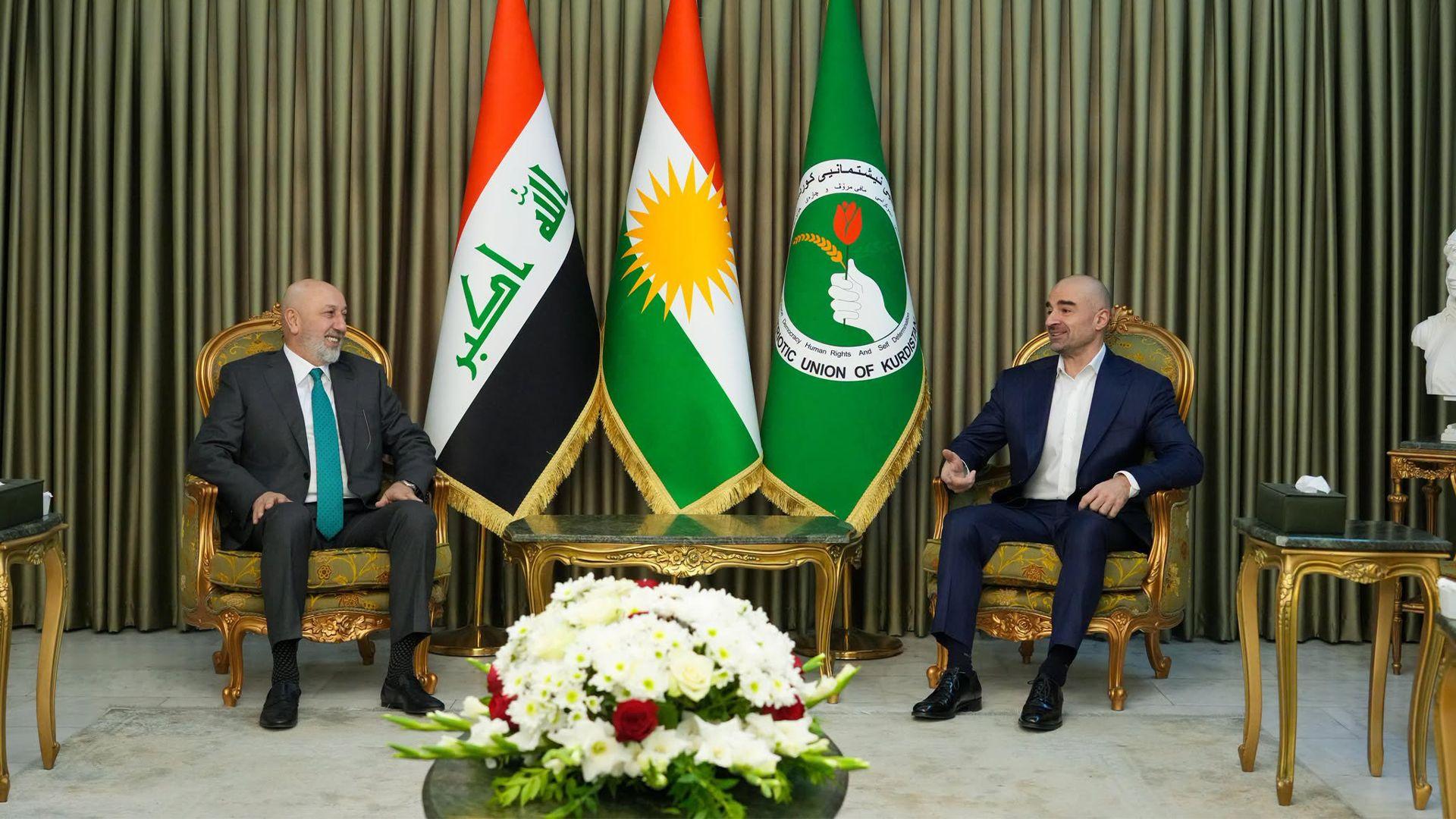 سەرۆکی یەکێتی و سەرۆک کۆماری عیراق لە دەباشان کۆبوونەوە
