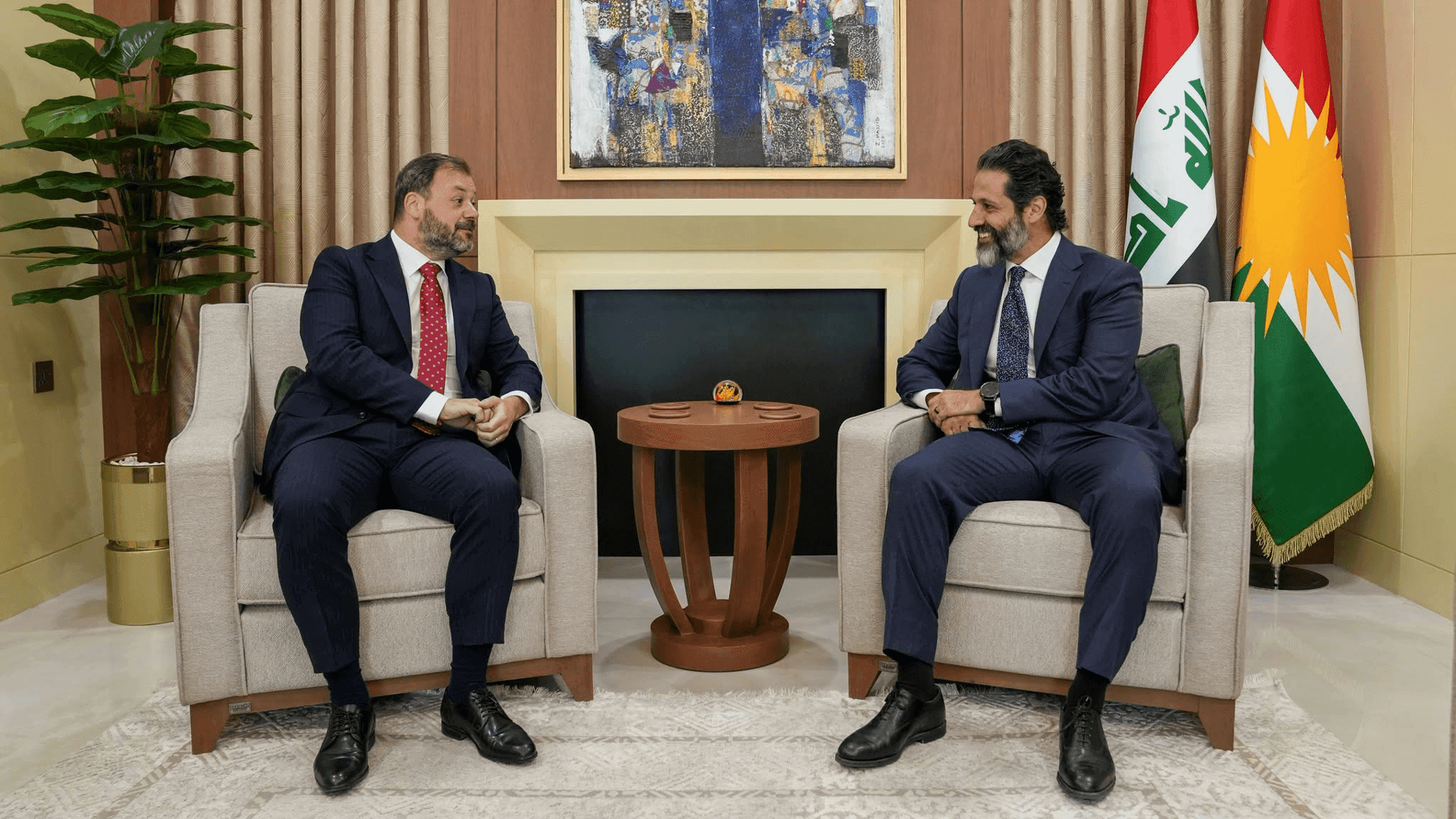 قوباد تاڵەبانی سوپاسی هەوڵەکانی بەرپرسی نوسینگەی یەکێتیی ئەوروپا لە هەرێمی کوردستان دەکات
