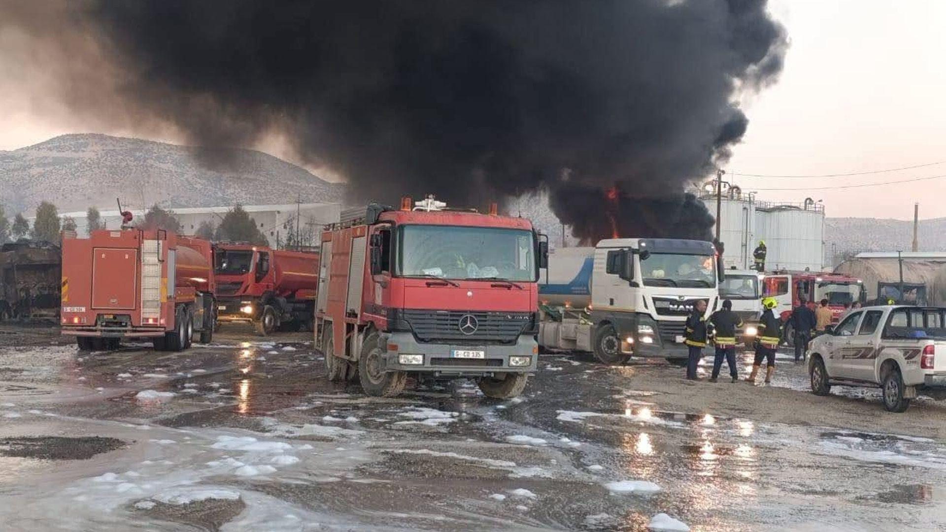 تەندروستیی سلێمانی: لە روداوی ئاگرکەوتنەوەکەی تانجەرۆ 41 کەس بریندار بوون