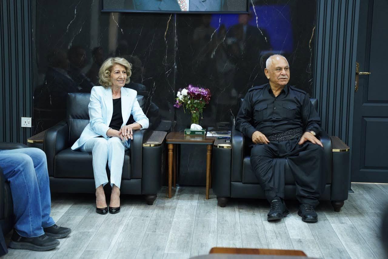شاناز ئیبراهیم ئەحمەد سەردانی ئەنجومەنی پاراستنی بەرژەوەندییە باڵاکانی یەکێتی کرد