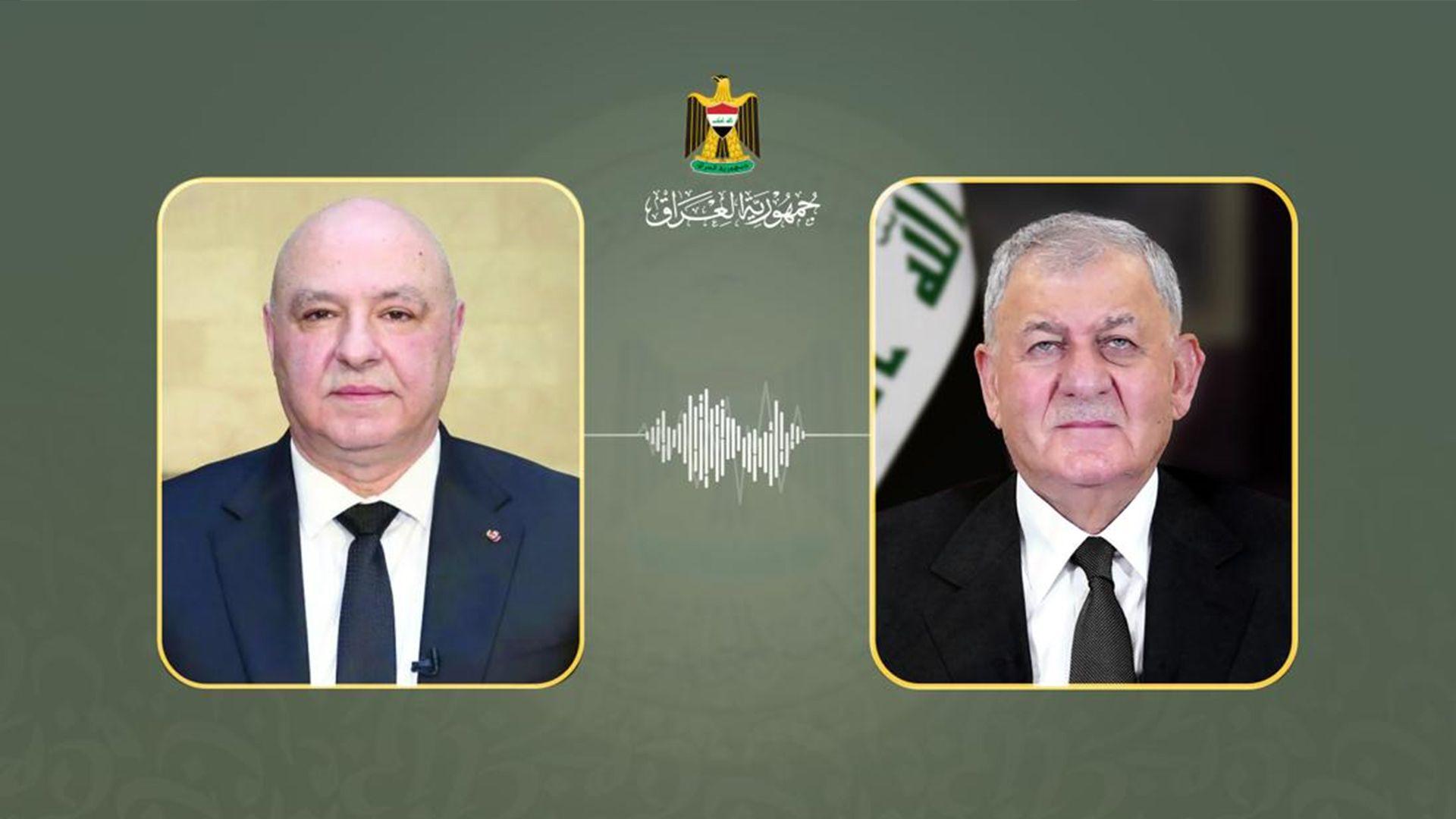 سەرۆک کۆمار پەیوەندییەکی تەلەفۆنی لەگەڵ هاوتا لوبنانییەکەیدا ئەنجامدا