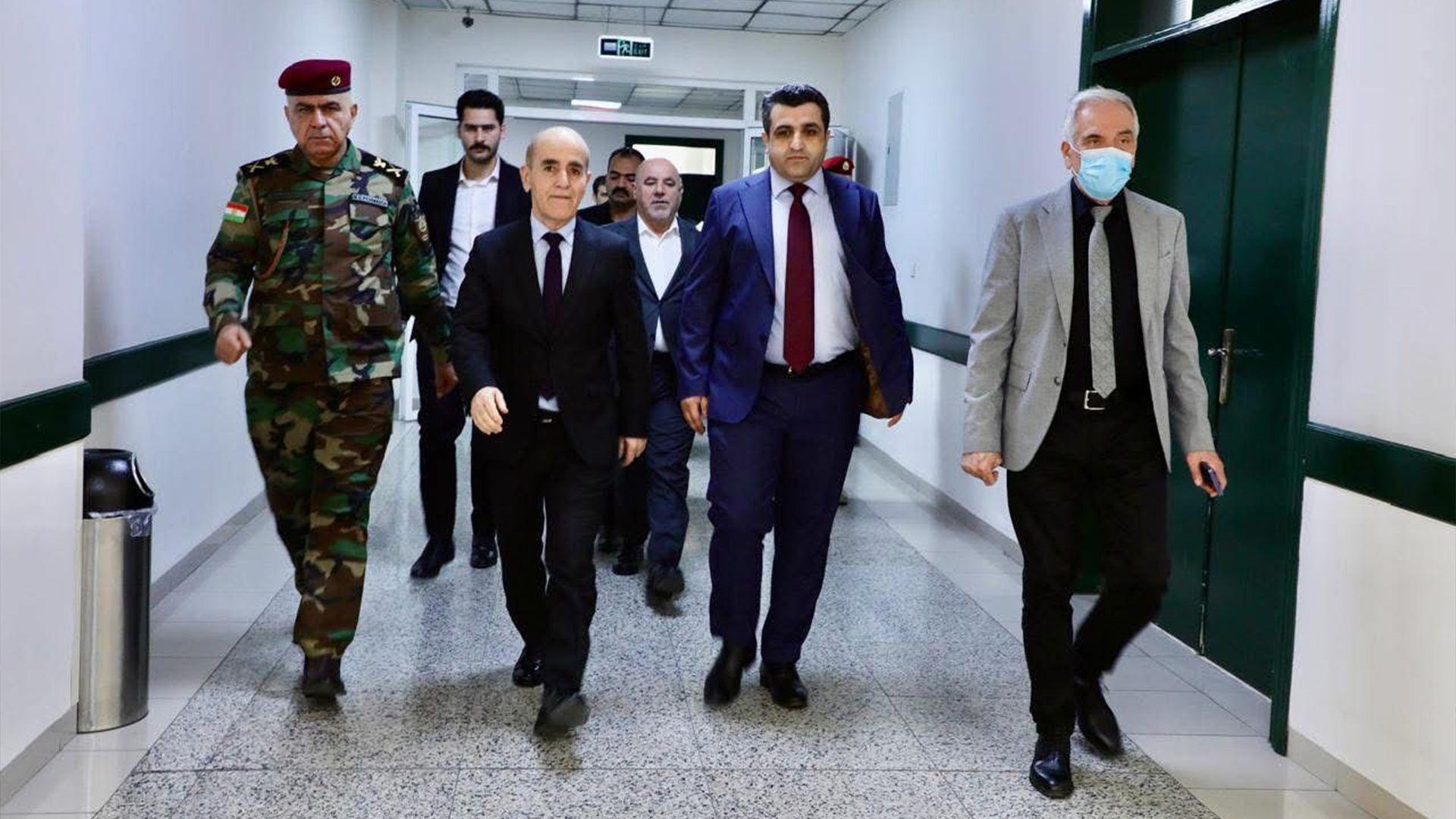 وەزیری پێشمەرگە بریندارێکی هێرشە مووشەکیەکەی بەسەرکردەوە