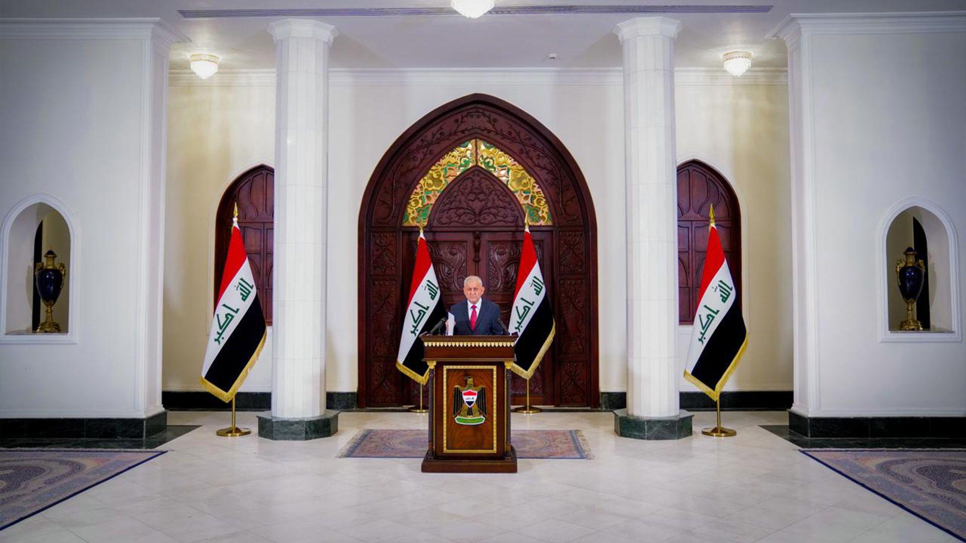 د. لەتیف رەشید سەرۆك كۆماری عیراق پەیامێكی بڵاوكردەوە