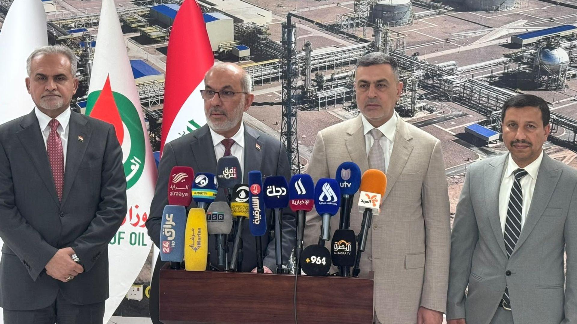 وەزیری نەوتی عیراق کردنەوەی وێستگەیەکی گەورەی غاز و چەند پڕۆژەیەکی نوێی راگەیاند